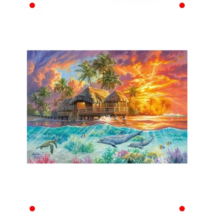 Cennette Hafta Sonu 1000 Parça Manzara Yapbozu