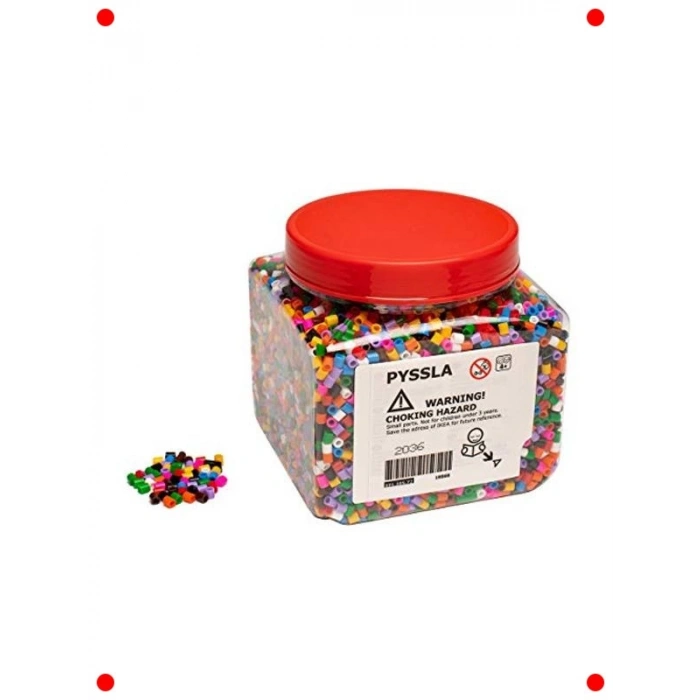 Çeşitli Renklerde Belikli Boncuk Seti