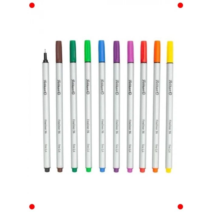 Çeşitli Renkli Fineliner Kalem Seti 10lu