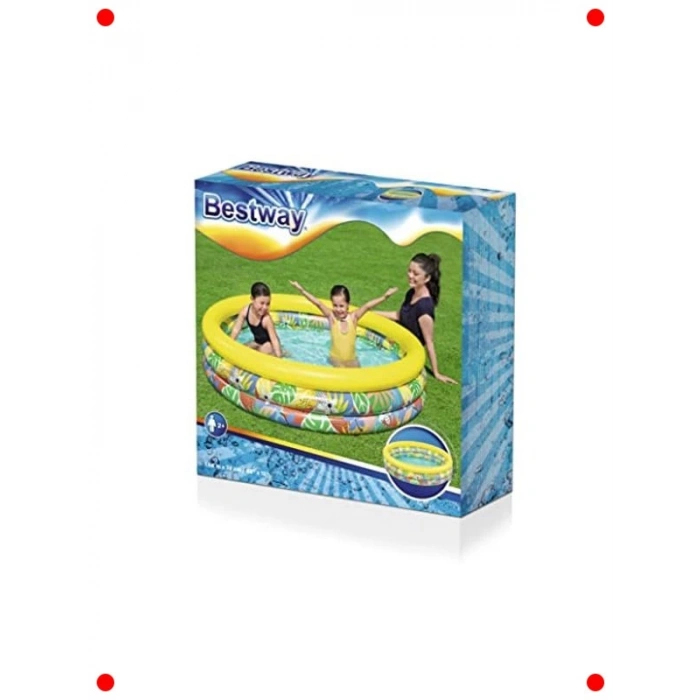Çiçek Desenli Şişme Çocuk Oyun Havuzu