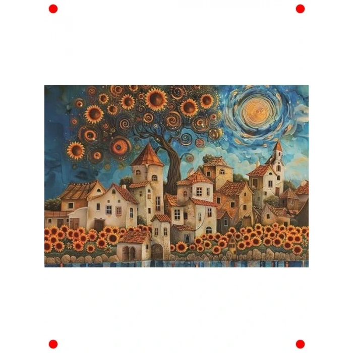 çiçekleri Temalı 1000 Parça Yapboz