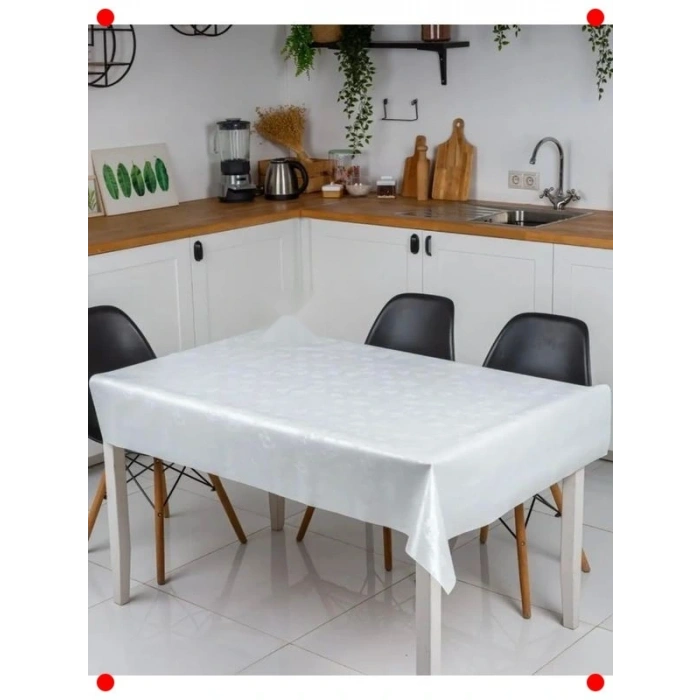 Çiçekli Leke Tutmaz Kolay Silinebilir PVC Masa Örtüsü 140x140