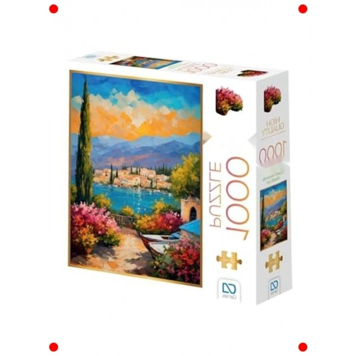 Çiçekli Veranda Manzaralı 1000 Parça Puzzle