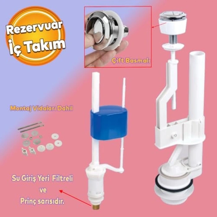 Çift Basmalı Rezervuar İç Düzenek, Otomatik Su Dolum