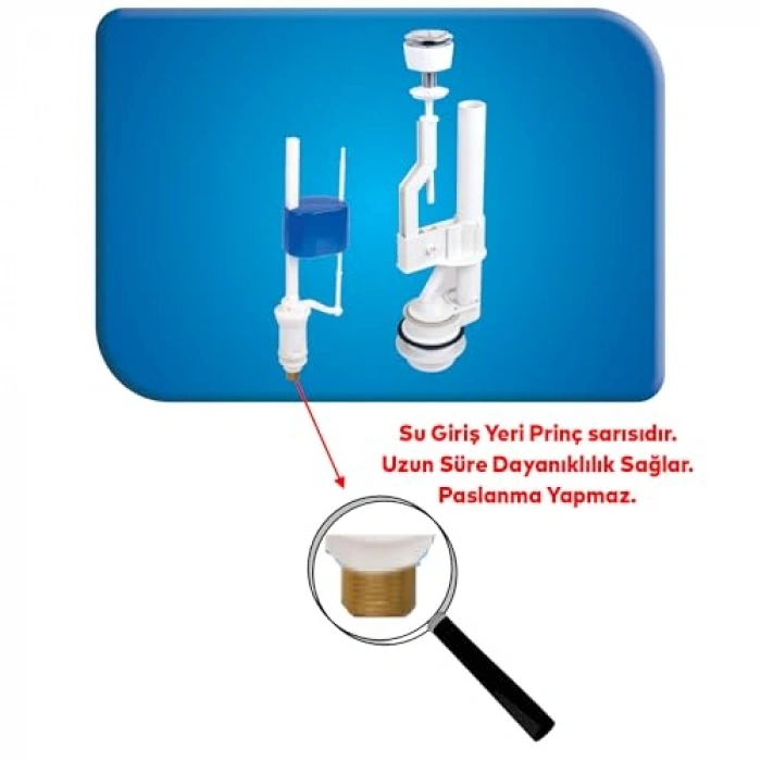 Çift Basmalı Rezervuar İç Düzenek, Otomatik Su Dolum