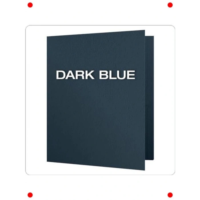 Çift Cepli Mektup Boyutu Dosya - 25 Adet Koyu Mavi