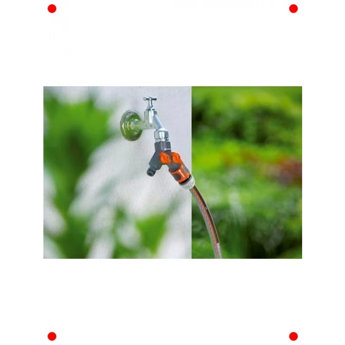 Çift Çıkışlı Musluk Adaptörü