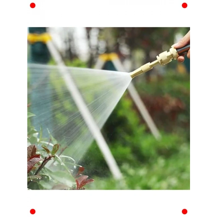 Çift Fonksiyonlu Ayarlı Hortum Sulama Başlığı