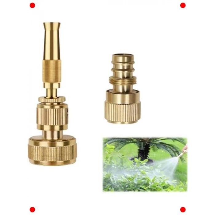 Çift Fonksiyonlu Ayarlı Hortum Sulama Başlığı