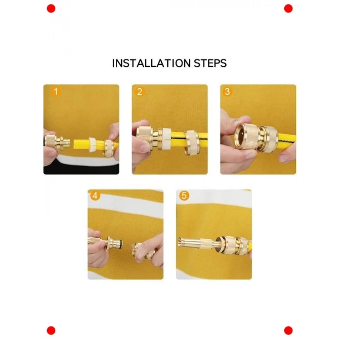 Çift Fonksiyonlu Ayarlı Hortum Sulama Başlığı