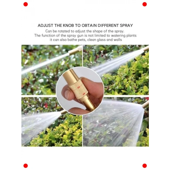 Çift Fonksiyonlu Ayarlı Hortum Sulama Başlığı