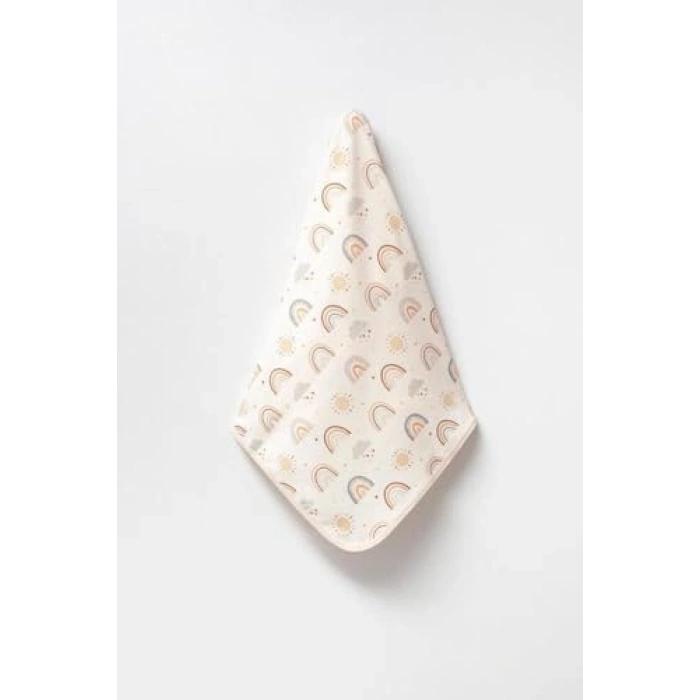 Çift Katlı %100 Pamuk Baskılı, Bebek Battaniyesi