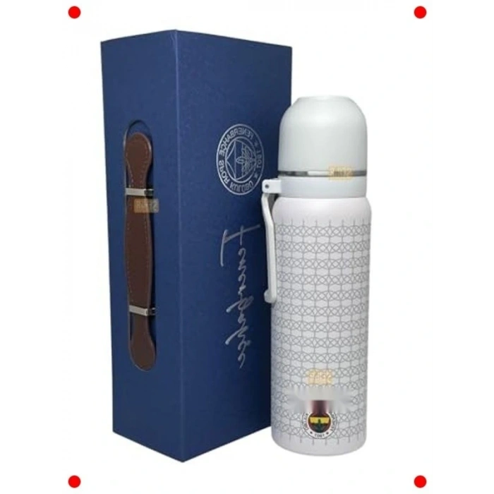 Çift Katlı Paslanmaz Çelik Termos 650ml - Beyaz