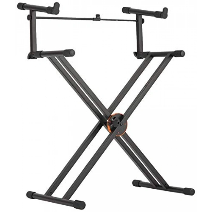 Çift Katlı Profesyonel Klavye Standı, Ayarlanabilir Yükseklik