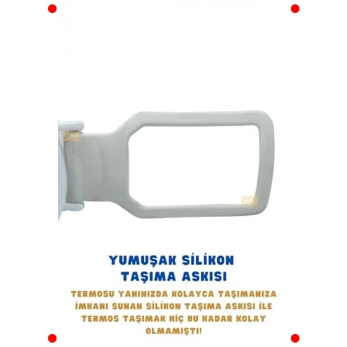 Çift Katmanlı Paslanmaz Çelik Termos (Beyaz)