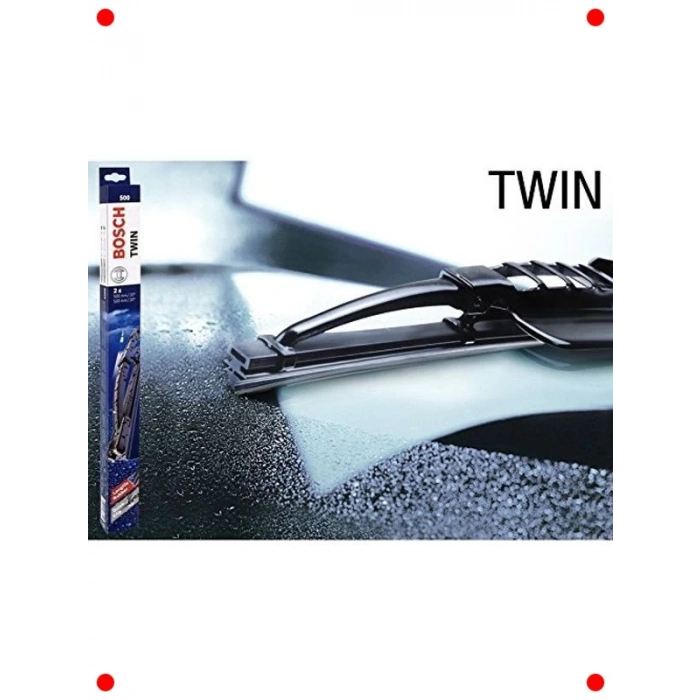 Çift Katmanlı Universal Araç Sileceği (500 mm)