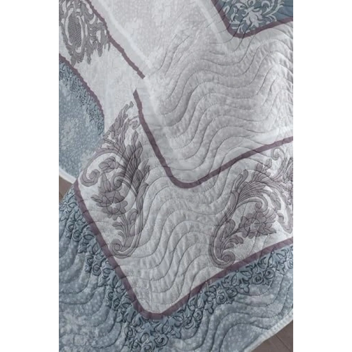 Çift Kişilik Kapitone Yatak Örtüsü Takımı, Mavi Renk