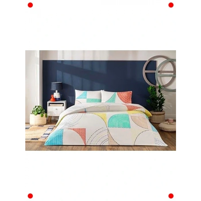 Çift Kişilik Ranforce Nevresim Takımı - Turkuaz