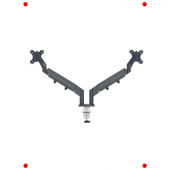 Çift Monitör Kolu Ergonomik Gri