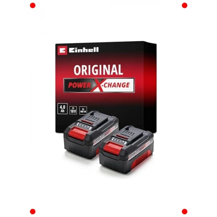 Çift Paket 18V Lityum İyon Akü, 2x4.0 Ah