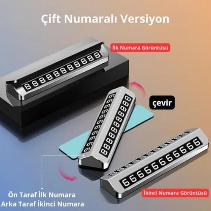 Çift Taraflı Gizlenebilir Park Numaratörü, Alüminyum