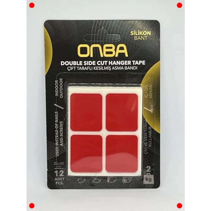 Çift Taraflı Güçlü Yapışkan Bant (Hazır Kesilmiş)
