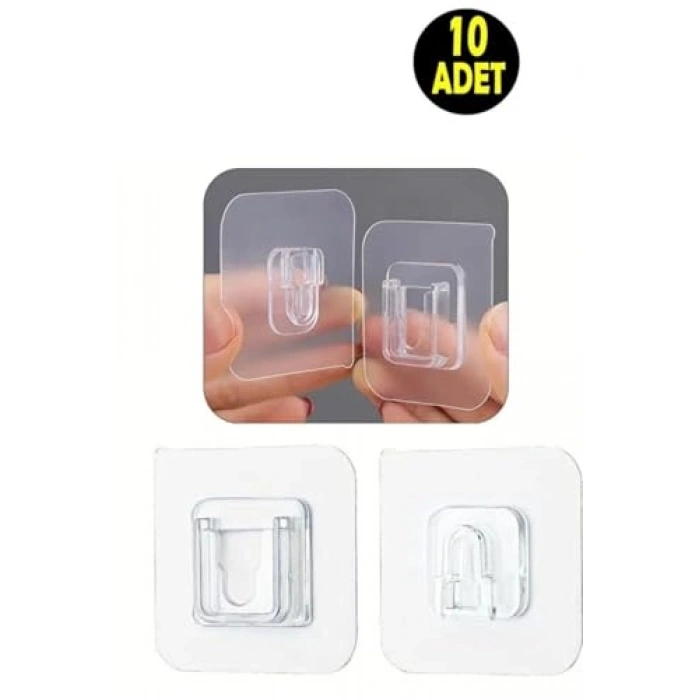 Çift Taraflı Kendinden Yapışkanlı Askı, 2 Adet Banyo Aparatı