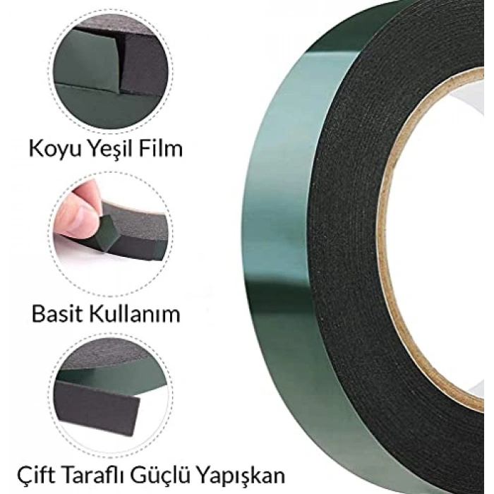 Çift Taraflı Köpük Bant – 25mm x 10 Metre