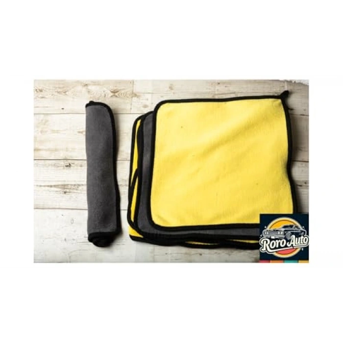 Çift Taraflı Krofiber Araç Kurulama Bezi 50x70 Sarı