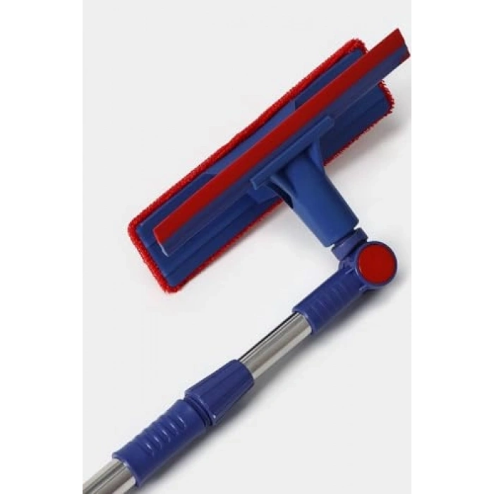 Çift Taraflı Pratik Cam Silme Mop Aparatı, Krofiber Bezli