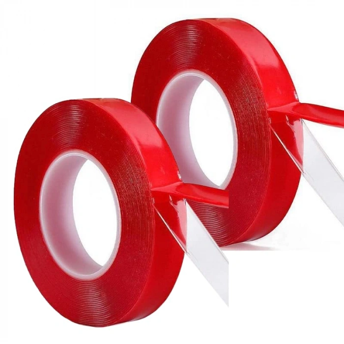 Çift Taraflı Şeffaf Bant, 2 Metre, Yapışkanlı ve Güçlü