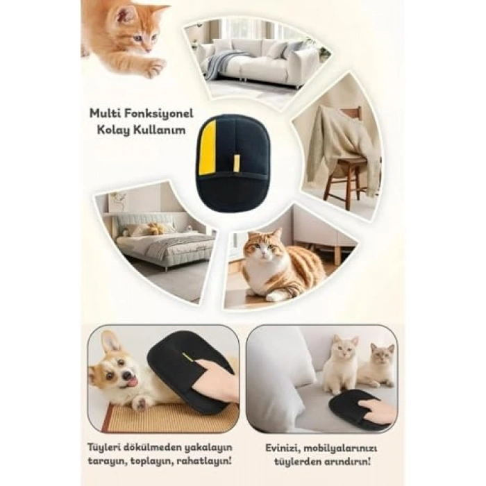 Çift Taraflı Statik Tüy Toplayıcı Eldiven, Dayanıklı ve Kolay Kullanım