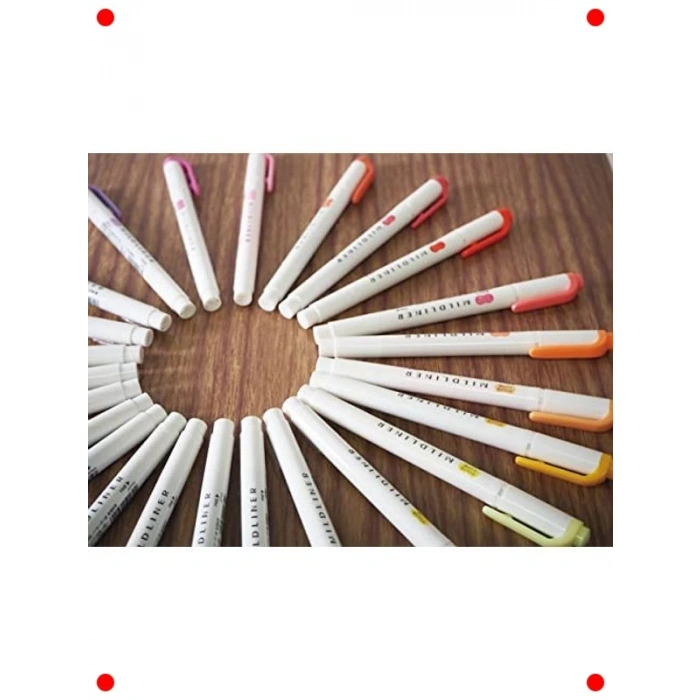 Çift Uçlu 25 Renk Fosforlu Kalem Seti Kutulu