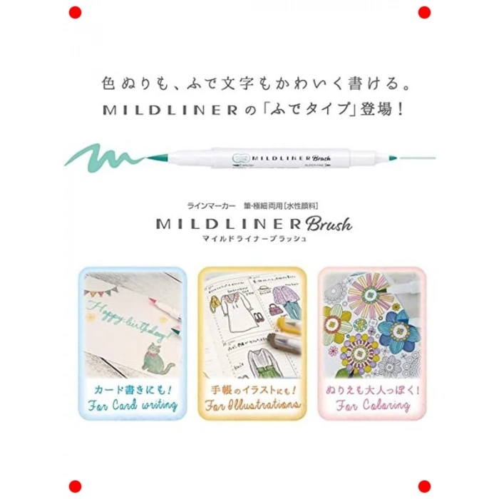 Çift Uçlu Pastel Tonlu Fırça Kalem Seti (5 Adet)