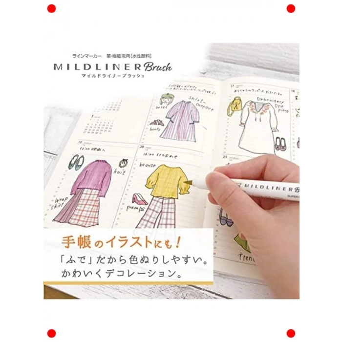 Çift Uçlu Pastel Tonlu Fırça Kalem Seti (5 Adet)