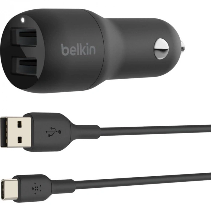 Çift USB Araç Şarj Cihazı, 24W Güç Kapasitesi