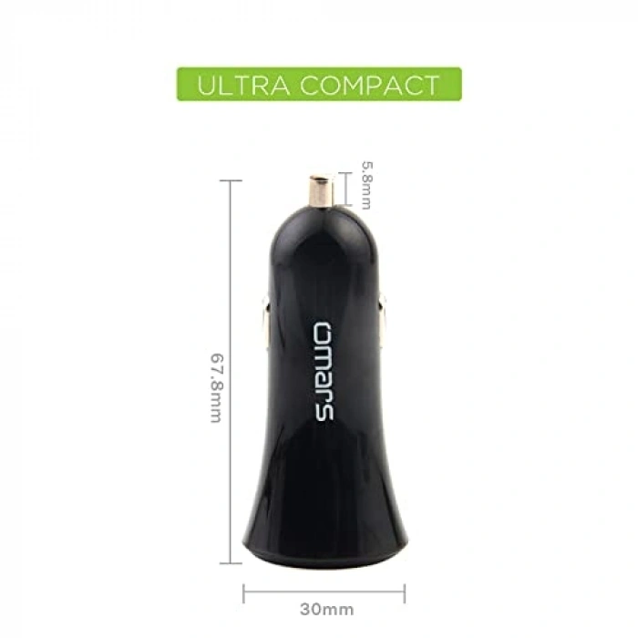 Çift USB Çıkışlı Araç Şarj Cihazı 3.4A 17W Hızlı Şarj