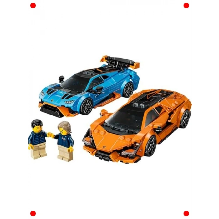 Çift Yarış Arabası Modeli Yapım Seti (607 Parça)