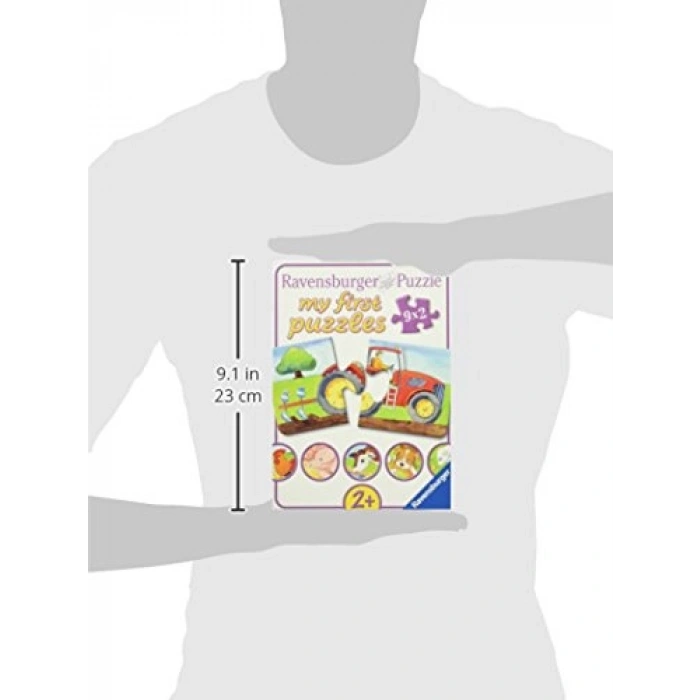 Çiftlik Temalı 9 x 2 Parça Puzzle, Eğlenceli Yapboz