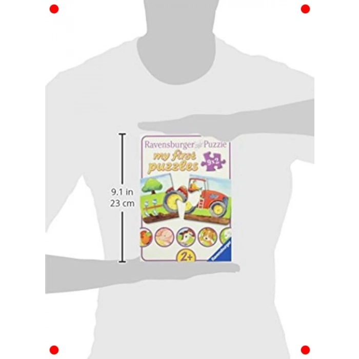 Çiftlik Temalı 9x2 Parça Çocuk Yapbozu Seti