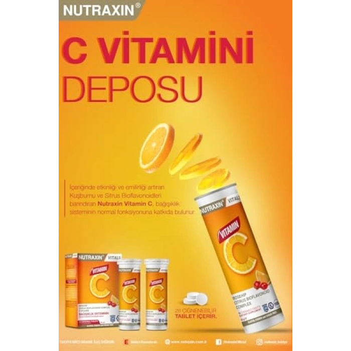 Çiğnenebilir Vitamin C Tablet, 28 Adet Takviye Gıda