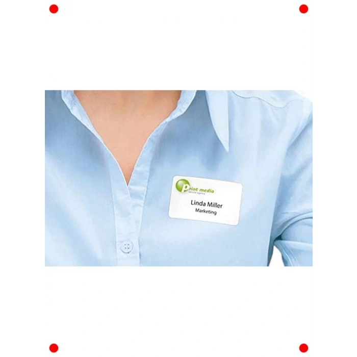 Çıkarılabilir İsim Etiketleri - Yazdırılabilir, 100 Adet