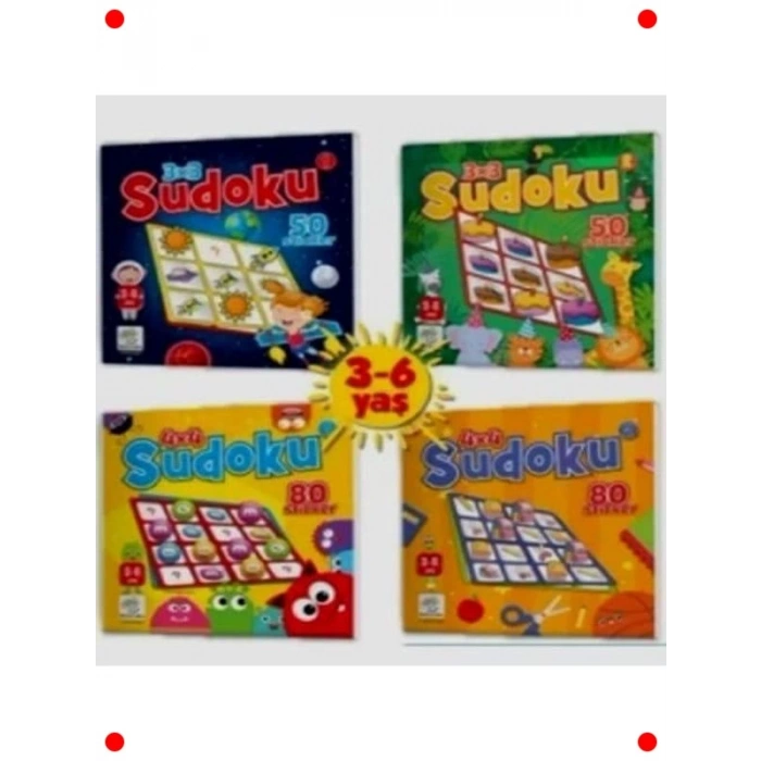 Çıkartmalı Sudoku Serisi (3-6 Yaş) – Dikkat Geliştirir