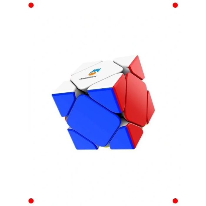 Çıkartmasız Skewb Zeka Küpü