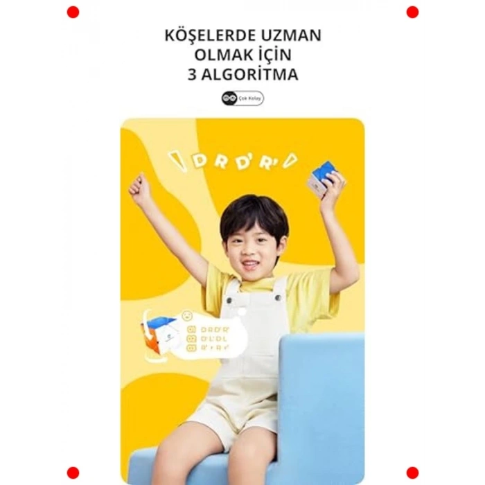 Çıkartmasız Skewb Zeka Küpü