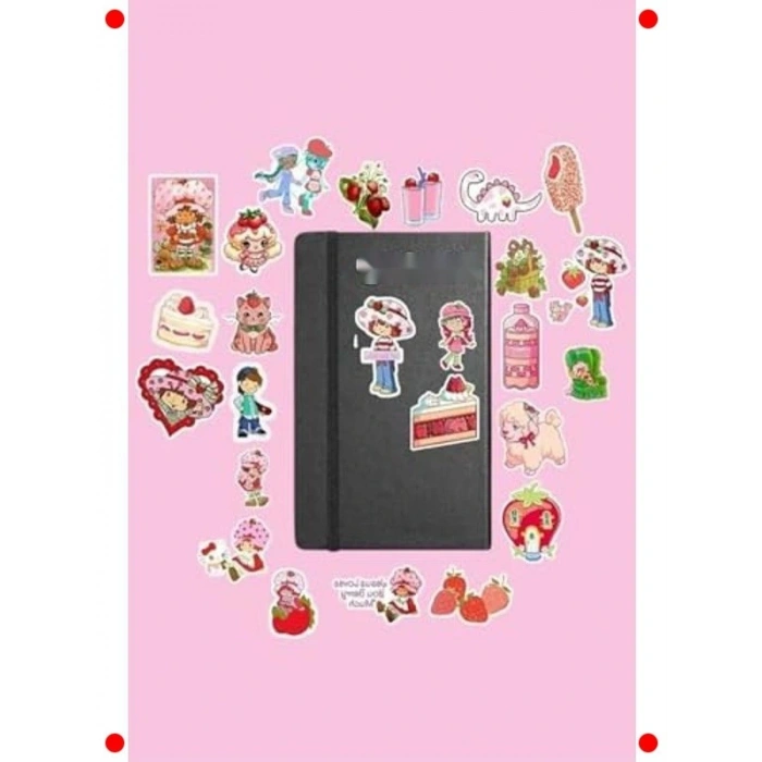 Çilek Kız Sticker Paketi - Defter Ajanda Etiket Seti