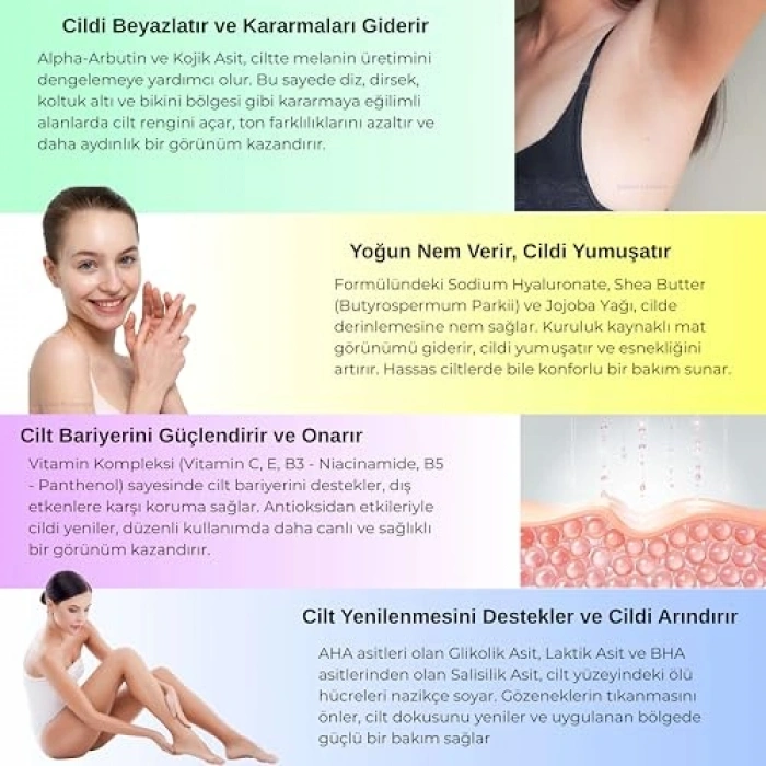 Cilt Beyazlatıcı Krem, 100 ml Kararma Karşıtı Etki