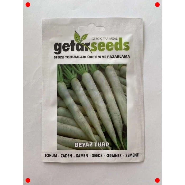 Çin Beyaz Turp Tohumu (Çoklu Paket, 5 Gram)