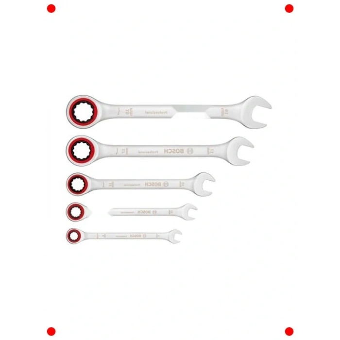 Cırcırlı Kombine Anahtar Seti - 5 Parça (8-19mm)