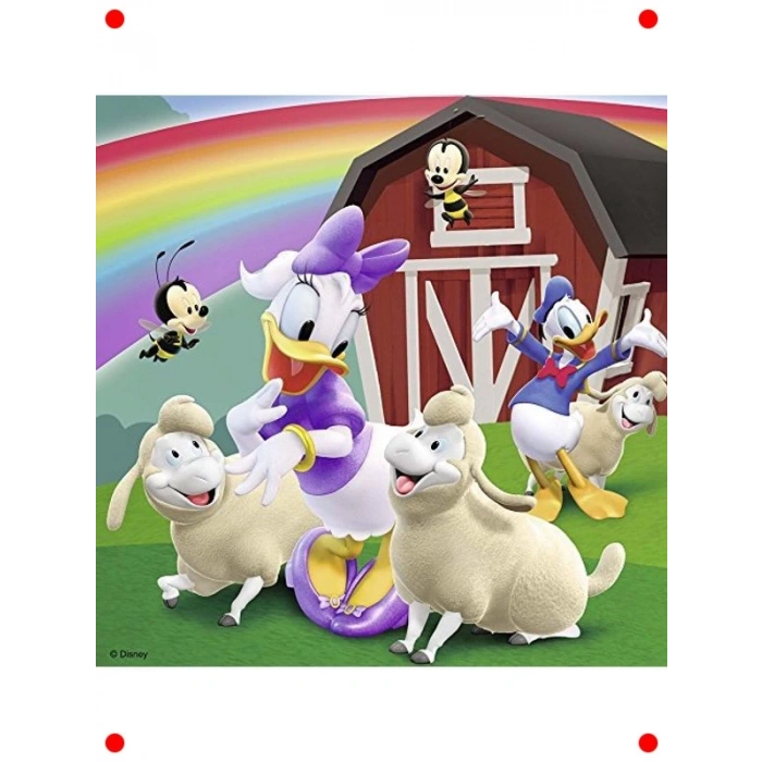 Çizgi Film Karakterli Renkli Yapboz Seti - 3x49 Parça